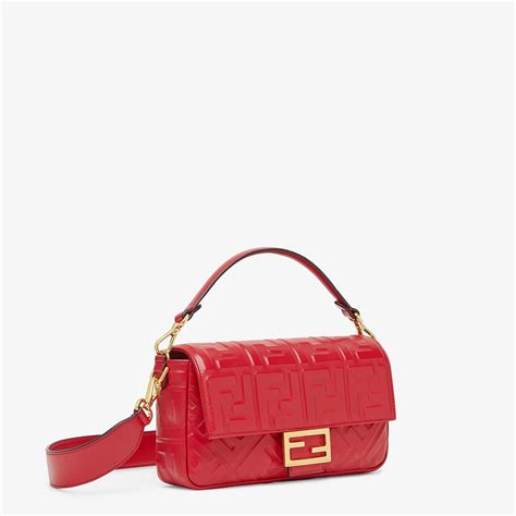 red fendi baguette bag|Fendi baguette size chart.